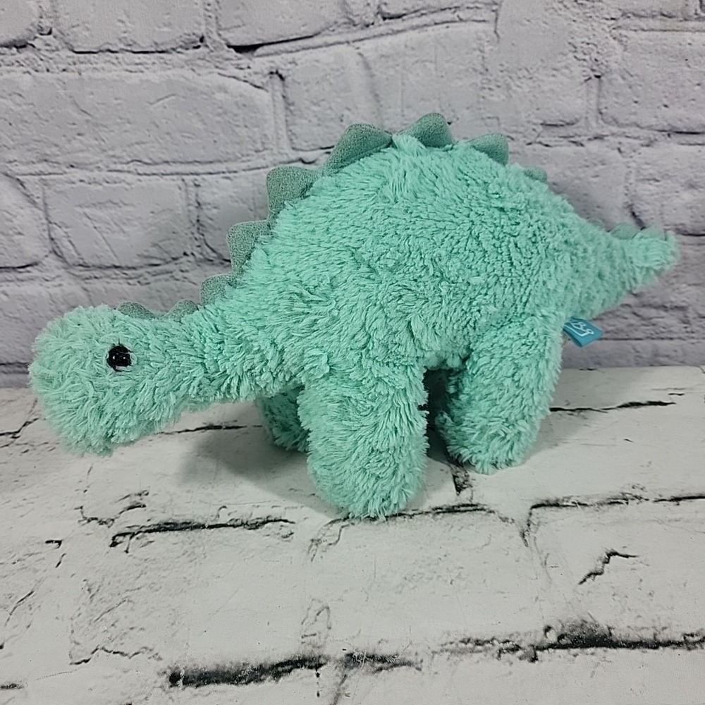 The Manhattan‎ Toy Company Aqua Green Stegosaurus Dinosaur Plush Stuffed Dino